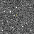 De verplaatsing van planetoïde (677772) Bettonvil tussen de sterren. © Marco Langbroek