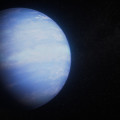 Illustratie van exoplaneet WASP-107b. © NASA/ESA/CSA/Ralf Crawford (STScI)