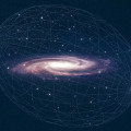 Artist’s impression van ons Melkwegstelsel en zijn ijle halo van sterren. © Melissa Weiss/Center for Astrophysics | Harvard & Smithsonian