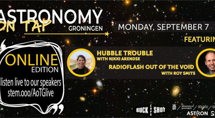Astronomy on  Tap: Hubble Trouble & Radioflash out of the void (online from Groningen)