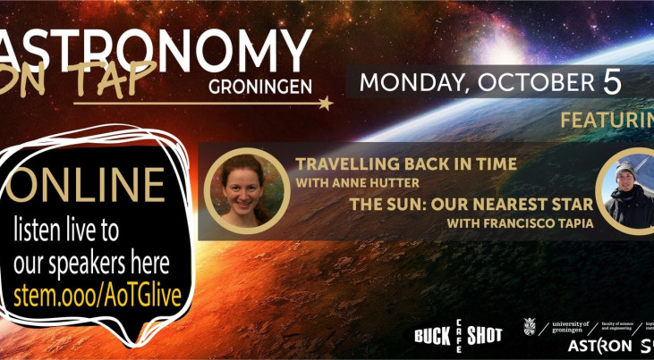 Astronomy on Tap: Travelling back in time & the sun (online, in het Engels)