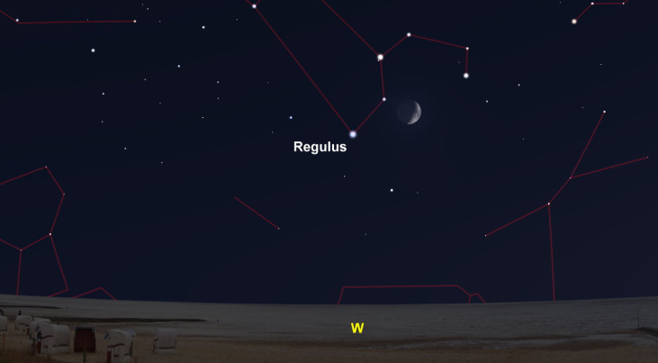 5 juni: Regulus linksonder maan