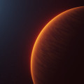 Artist’s impression van de exoplaneet WASP-189b, die om de 322 lichtjaar verre ster HD 133112 cirkelt. © Bibiana Prinoth