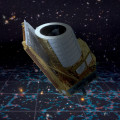 Artist’s impression van de ruimtetelescoop Euclid van het Europese ruimteagentschap ESA. © ESA/Euclid/Euclid Consortium/NASA