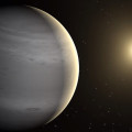 Artist’s impression van TOI-4465 b – een gasreus op ongeveer 400 lichtjaar van de aarde. © NASA