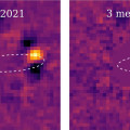 De nieuw ontdekte exoplaneet HD 135344 Ab (rechts) en zijn moederster. De gestippelde lijn is zijn omloopbaan. © Stolker et al.