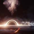 Illustratie van een tidal disruption event, waarbij een ster uiteen wordt gerukt door een superzwaar zwart gat. © DESY/Science Cimmunication Lab