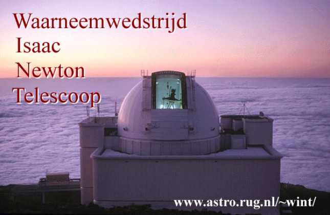 Scholieren gaan waarnemen met Isaac Newton-telescoop