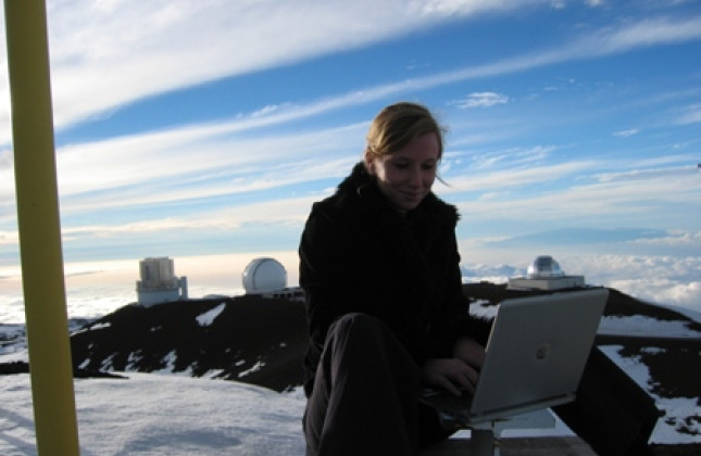 Mariska Kriek op Mauna Kea, Hawaii