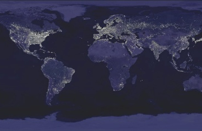 (c) NASA, DMSP, and NOAA NGDC NASA, DMSP, and NOAA NGDC