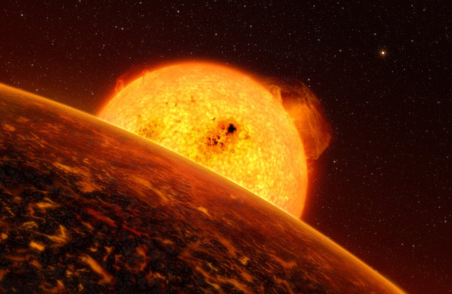 Exoplaneet CoRoT-7b is rotsachtig, net als de aarde
