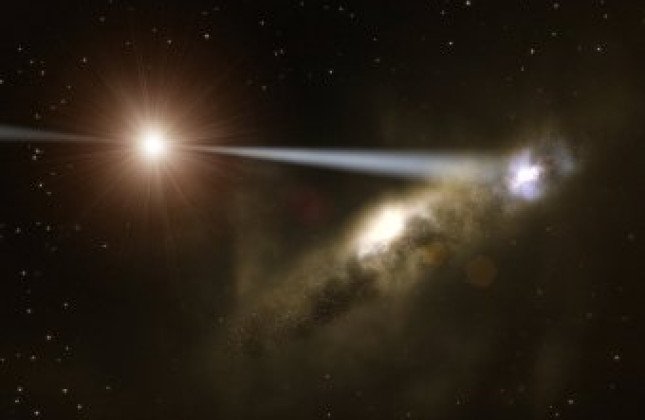 Zwart gat lijkt eigen sterrenstelsel te ‘bouwen’