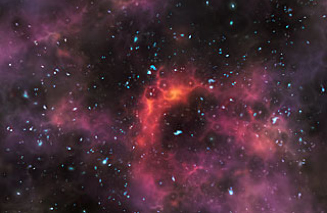 VLT zie sterrenstelsels in optrekkende mist