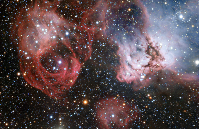 Het stervormingsgebied NGC 2035, vastgelegd met ESO’s Very Large Telescope. Credit: ESO