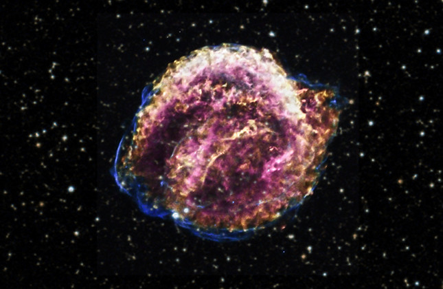 Keplers supernova Credit: röntgen: NASA/CXC/NCSU/M.Burkey et al; optisch: DSS