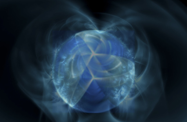 Artistieke impressie van een magnetar.  Credit: N. Rea