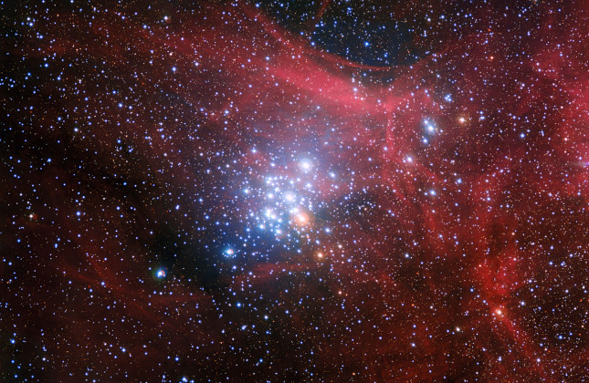 De sterrenhoop NGC 3293 Credit: ESO/G. Beccari