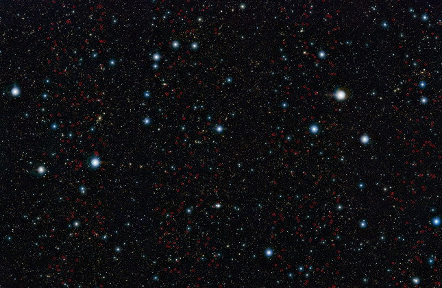 ESO’s VISTA-surveytelescoop heeft een horde zware sterrenstelsels opgespoord die al bestonden toen het heelal nog in zijn kinderschoenen stond. Door meer van deze stelsels te ontdekken en onderzoeken zijn astronomen er voor het eerst achter gekomen wann