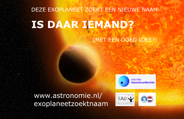 Grote finale #ExoplaneetZoektNaam: Nederland kiest uit vijf namen