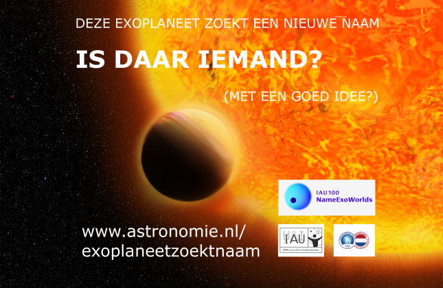 ‘Exoplaneet zoekt naam’ van start: iedereen mag een naam voordragen