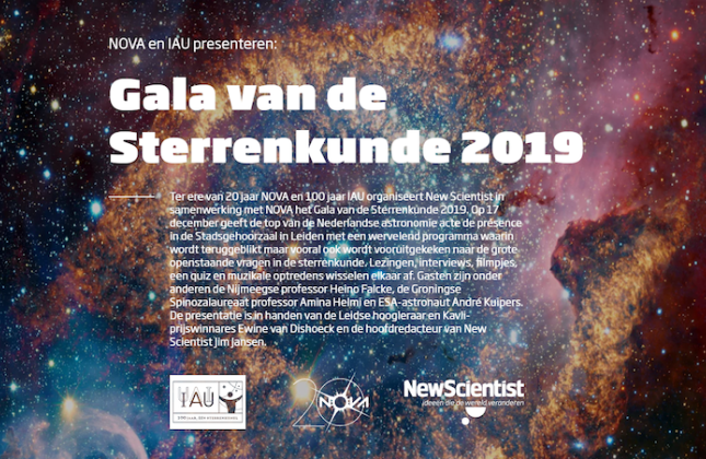 Gala van de Sterrenkunde op 17 december 2019 