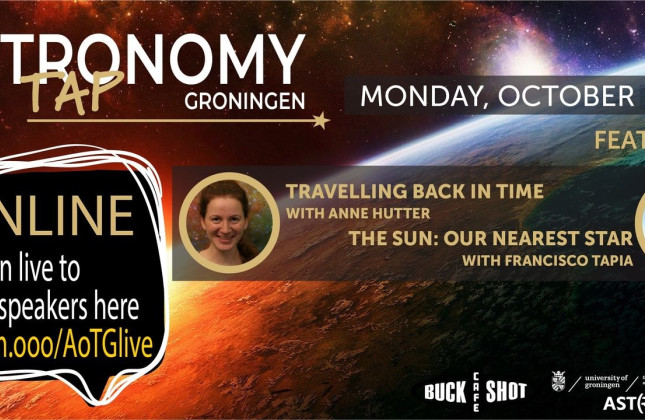 Astronomy on Tap: Travelling back in time & the sun (online, in het Engels)