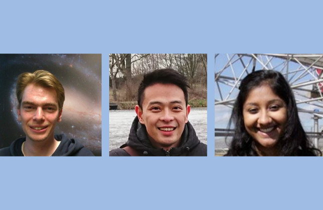 Van links naar rechts: Jan van Roestel, Ko-Ju Chuang, Shivani Bhandari. (foto's via LinkedIn)