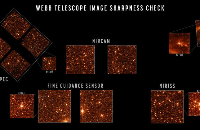 Eerste beeld van het MIRI-instrument op de James Webb-ruimtetelescoop