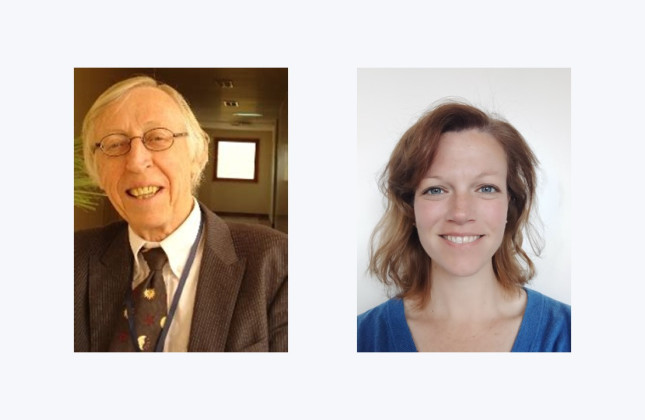 Ed van den Heuvel (links) en Katharine Mulrey (rechts).