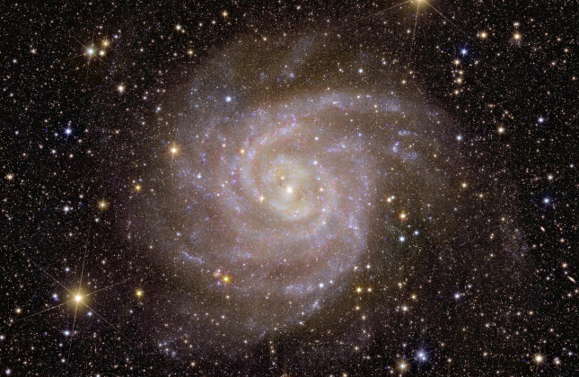  Spiraalvormig sterrenstelsel IC 342. Credit: ESA/Euclid/Euclid Consortium/NASA, image processing by J.-C. Cuillandre, G. Anselmi; CC BY-SA 3.0 IGO