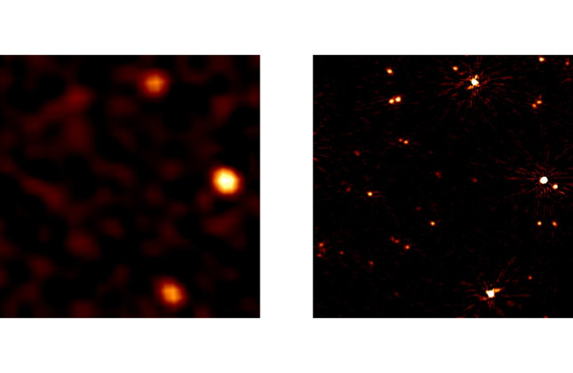 Oud (links) versus nieuw. (c) LOFAR/Groeneveld et al.