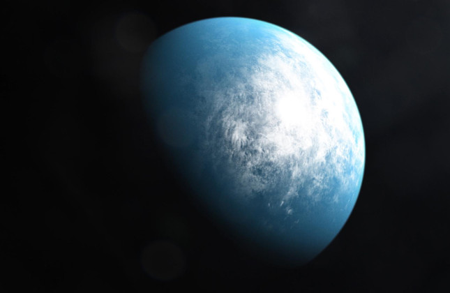 Artistieke impressie van TOI 700, een planetenstelsel op 100 lichtjaar afstand in het sterrenbeeld Goudvis, waarin exoplaneet TOI 700 d zich bevindt. Bron: NASA/JPL.