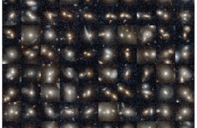 Botsende sterrenstelsels gezien door ruimtetelescoop Euclid. (c) Euclid Collaboration