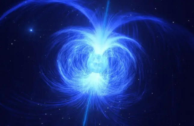 Impressie van een neutronenster.