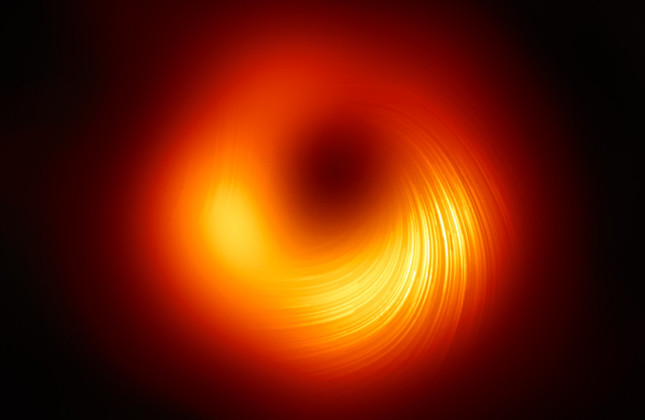 Beeld van het zwarte gat in M87 (c) EHT Collaboration
