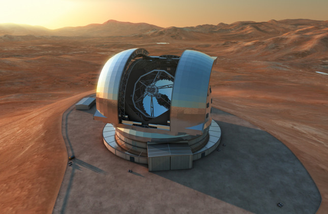 Artist impression van de ELT. (c) ESO/L. Calçada