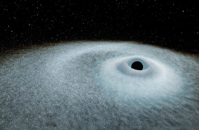 Artist’s impression van het ontstaan van Extreme Nuclear Transients (ENT’s). © W. M. Keck Observatory / Adam Makarenko.