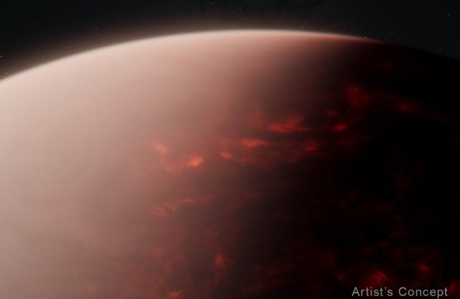 Artist’s impression van exoplaneet TOI-561 b  © NASA, ESA, CSA, Ralf Crawford (STScI)