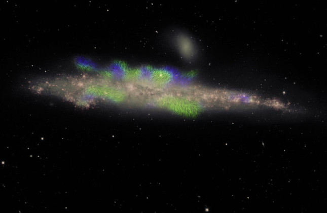 Artist’s impression van een ‘quasi-ster’ (niet op schaal), met in het midden een zwart gat, omgeven door een accretieschijf, gehuld in een mantel van turbulent gas. © T. Müller/A. de Graaff/Max-Planck Institut für Astronomie.