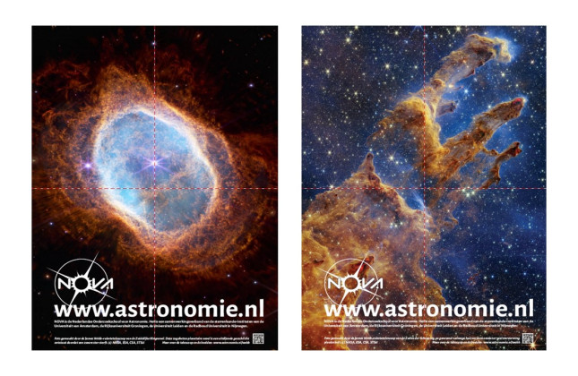 De nieuwe dubbelzijdige poster. (c) NASA, ESA, CSA, STScI