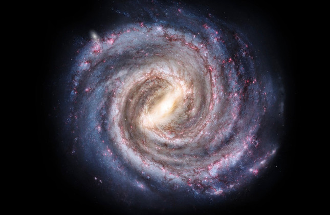 Impressie van de Melkweg. (c) Pablo Carlos Budassi via CC BY-SA 4.0