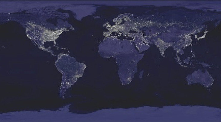 (c) NASA, DMSP, and NOAA NGDC NASA, DMSP, and NOAA NGDC