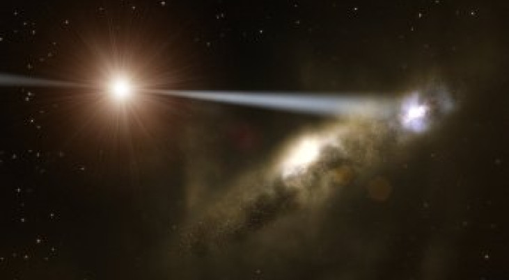 Zwart gat lijkt eigen sterrenstelsel te ‘bouwen’