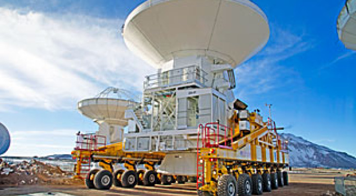 Met 16 antennes op hun plaats kan ALMA met onderzoek beginnen