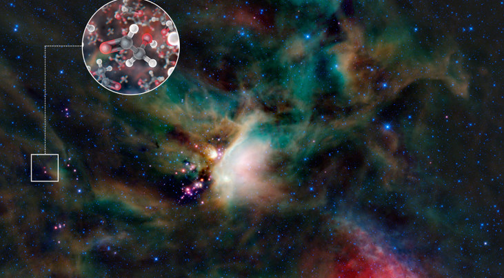 ALMA boekt zoet resultaat - Bouwstenen van leven gevonden bij jonge ster