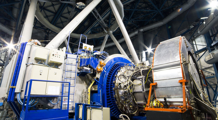 KMOS op de Very Large Telescope ontvangt zijn eerste licht Credit:  ESO/G. Lombardi