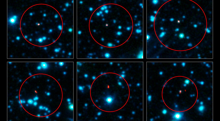 Credit: ALMA (ESO/NAOJ/NRAO), APEX (MPIfR/ESO/OSO), J. Hodge et al., A. Weiss et al., NASA Spitzer Science Center