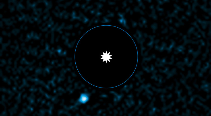 VLT-opname van exoplaneet HD95086 b. Credit: ESO/J. Rameau