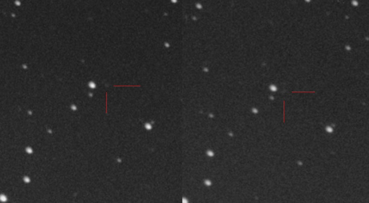 Planetoïde (12631) Mariekebaan, op 2 juli 2013 gefotogrefeerd door Jurgen Kobiercynski  (c) Jurgen Kobiercynski