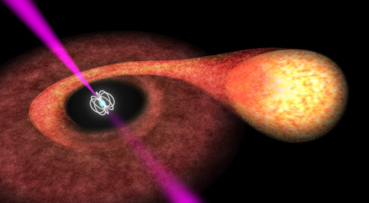 Astronomen zien pulsar die schommelt tussen verschijningen